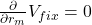 \frac{\partial }{\partial r_m} V_{fix}=0